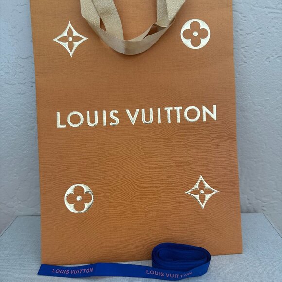 Louis Vuitton Other - Louis Vuitton Paper Bag and Ribbon | 14" x 10" x 5" | 40" Ribbon | Vintage